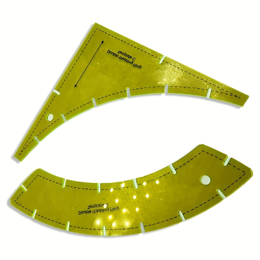 5pcs Transparent Sewing Quilting Templates Craft Patchwork Ruler