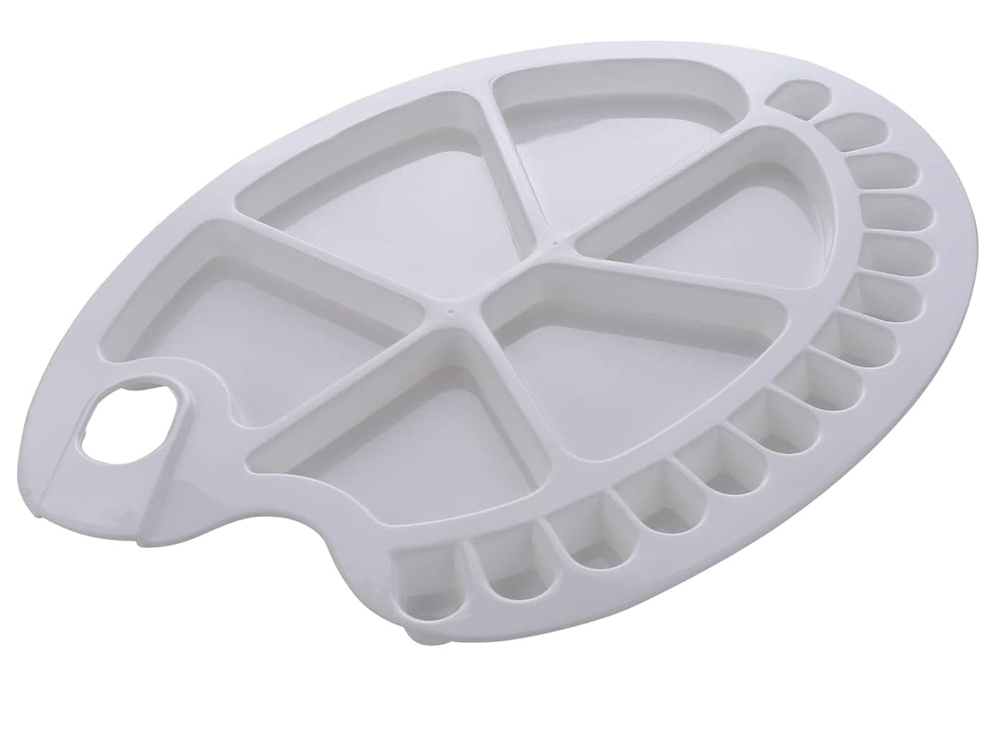 Oval Kidney-Shaped Plastic Painting Palette for Oil, Acrylic ...