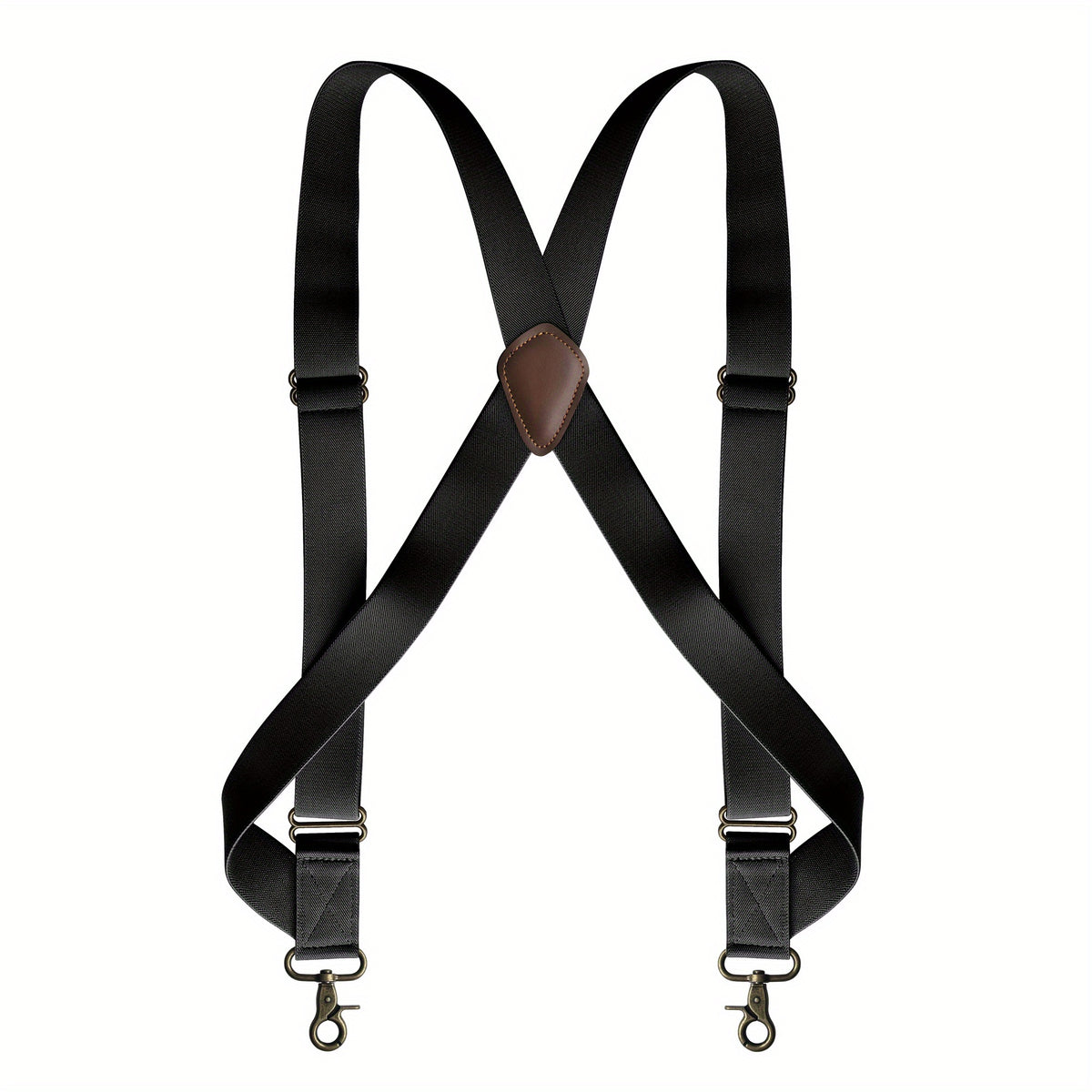 Men's Adjustable Elastic Suspenders Braces with X Shape Design
