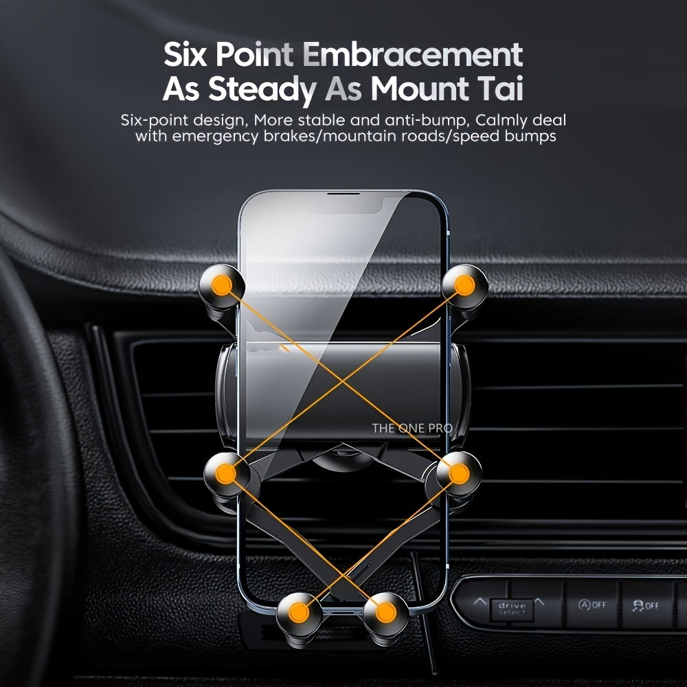 Auto Gravity Car Air Vent Mount Phone Holder for 14 13 Pro Max & GPS