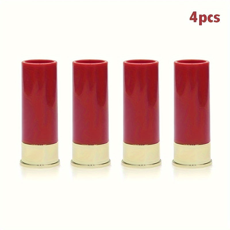 4pcs Bullet Wine Glass Shot Glasses Camping Picnic