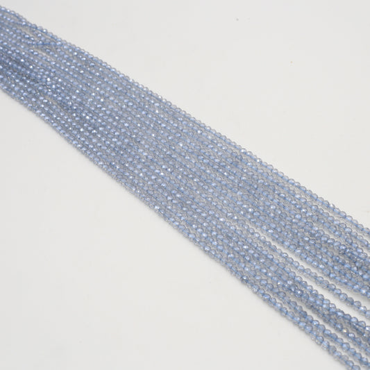 15'' Spinel Plated Faceted Beads for Jewelry Making