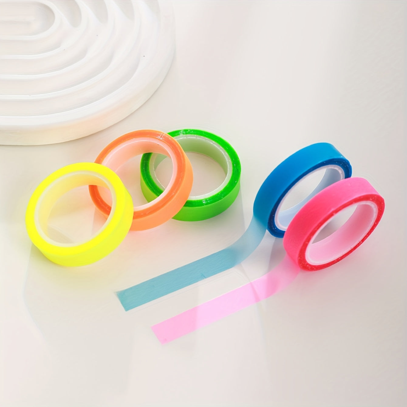 5pcs Transparent Sticky Notes Waterproof Tape DIY Decoration