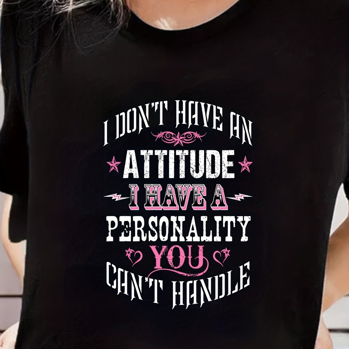 Solid Loose Crew Neck Active Comfort T-shirt Women's Clothing
