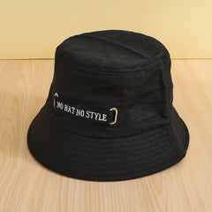 Kpop Couple Bucket Hat Solid Unisex Sunscreen Fisherman Cap