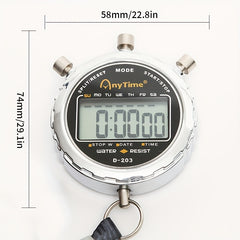 D 203 Metal Stopwatch Multifunctional Electronic Sports Referee Timer
