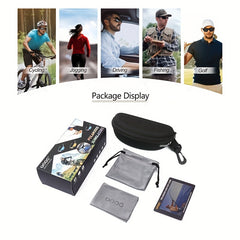 Men's Polarized Sports Sunglasses For Running Cycling Golf Fishing