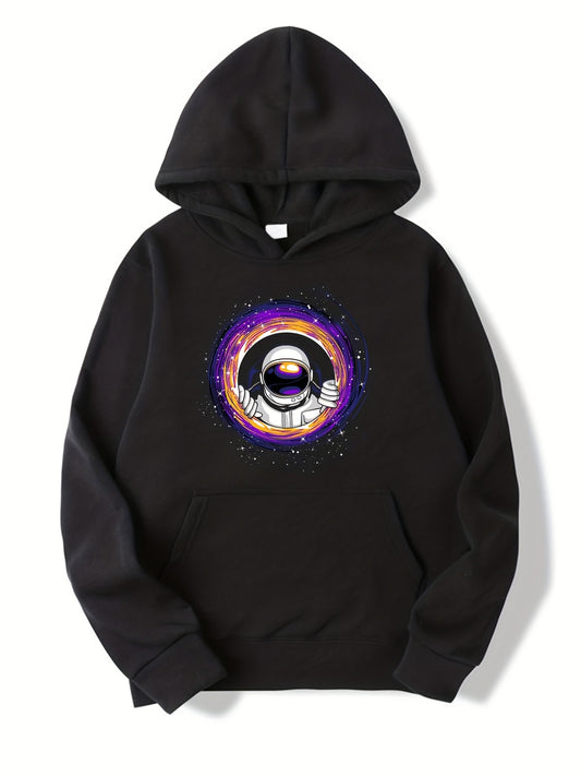 Astronaut Print Boys Hooded Sweatshirt