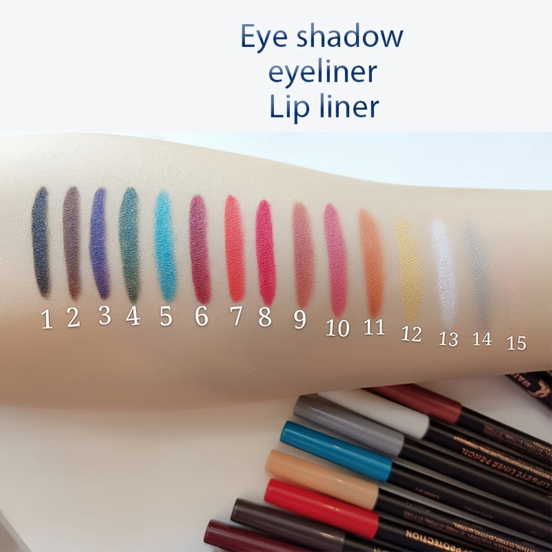 Colorful Eyeliner Pen Waterproof Long Lasting 14 Colors