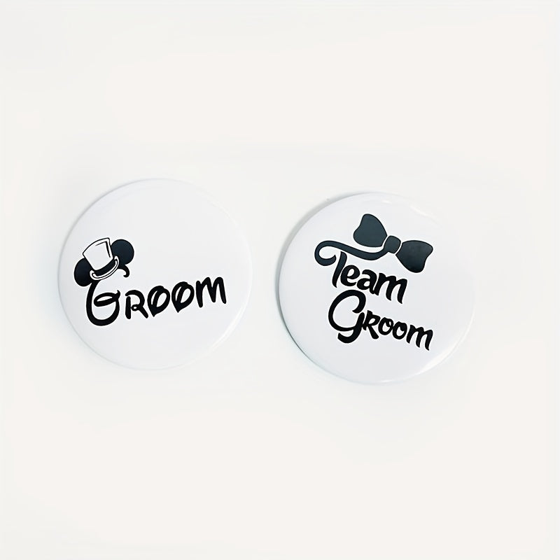 7pcs Dream Groom Badges for Bridesman & Hen Parties