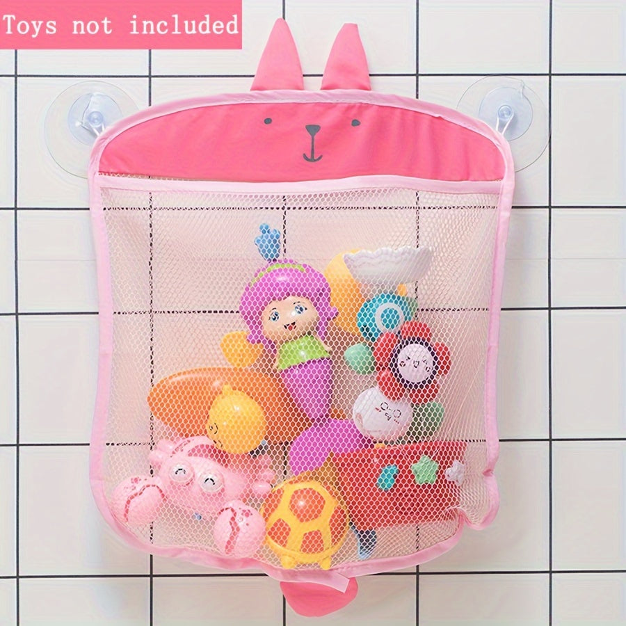 Baby Bath Storage Basket with Suction Cups - Organize Toys & Items