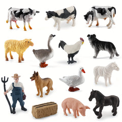 Fantarea Farm Animals Set for Kids - Realistic Figures - Ages 3-8