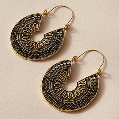 Vintage Hollow Metal Dangle Earrings Women Gift