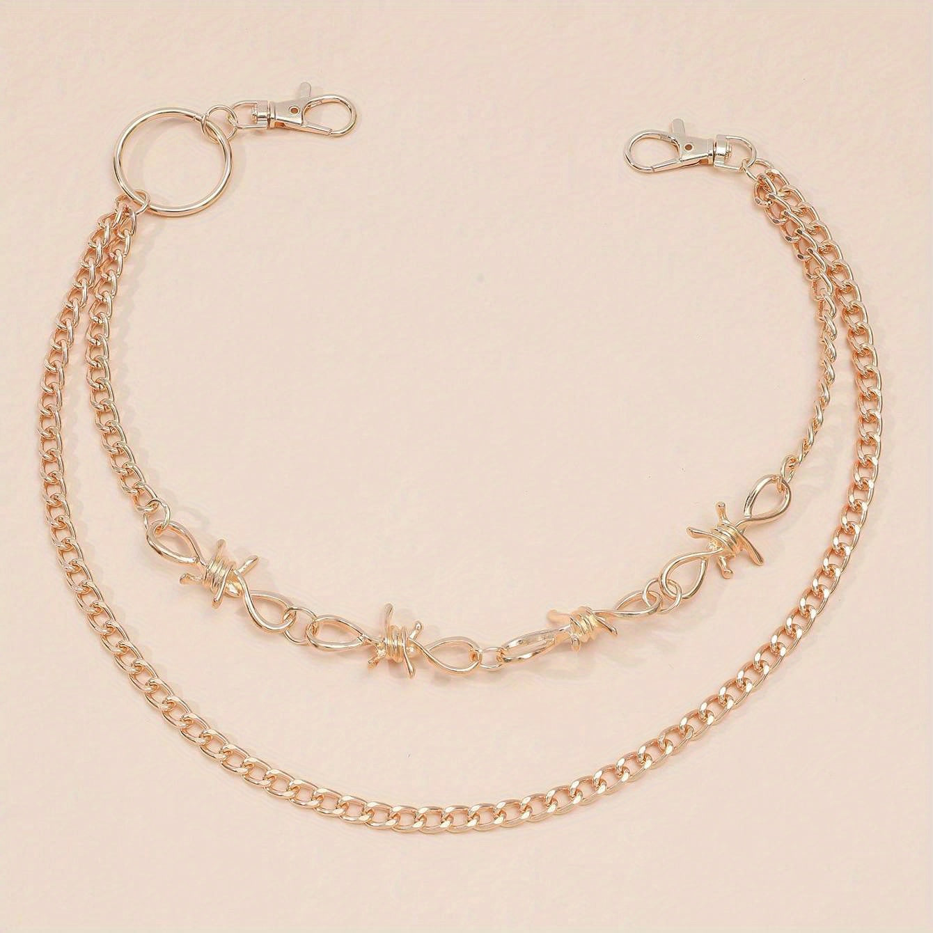 Golden Double Layer Pants Chain Body Jewelry