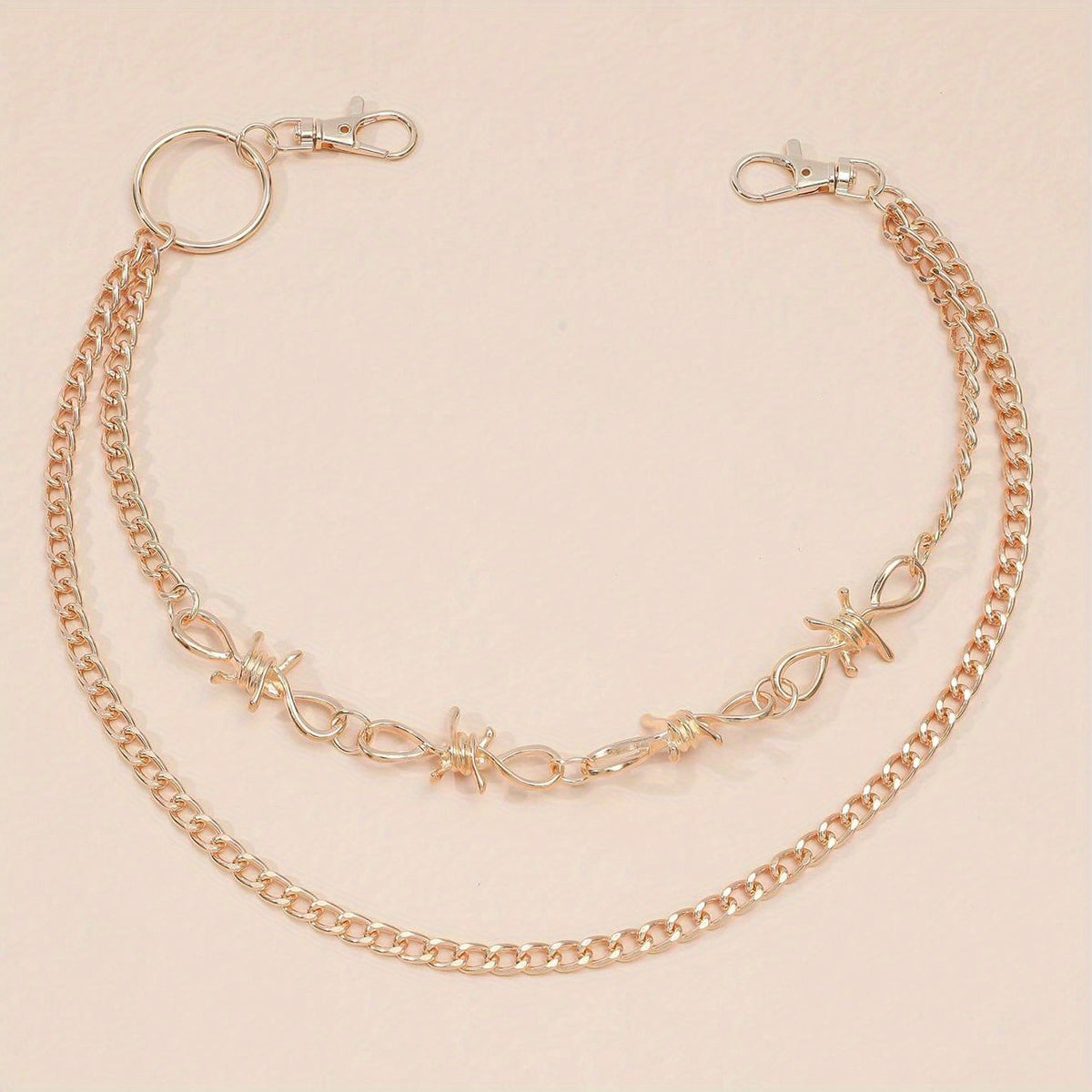 Golden Double Layer Pants Chain Body Jewelry