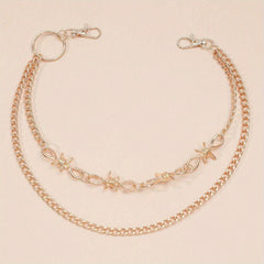 Golden Double Layer Pants Chain Body Jewelry