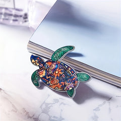 Colorful Turtle Brooch Creative Horse Elephant Animal Lapel Pin
