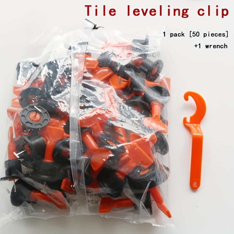 50pc Ceramic Tile Leveler Steel Needle Cross Card Magnetic Tile Leveler