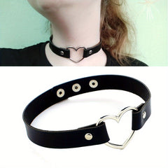 PU Leather Choker Punk Gothic Style Necklace