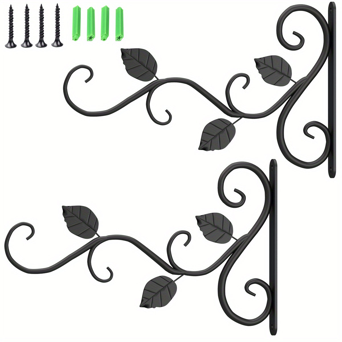 2pcs Hanging Plant Bracket 30 Metal Wrought Iron Planter Hooks