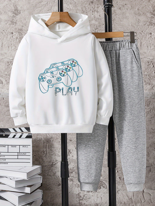 Game Controller 2pcs Boys Kids Hoodie & Sweatpants Set