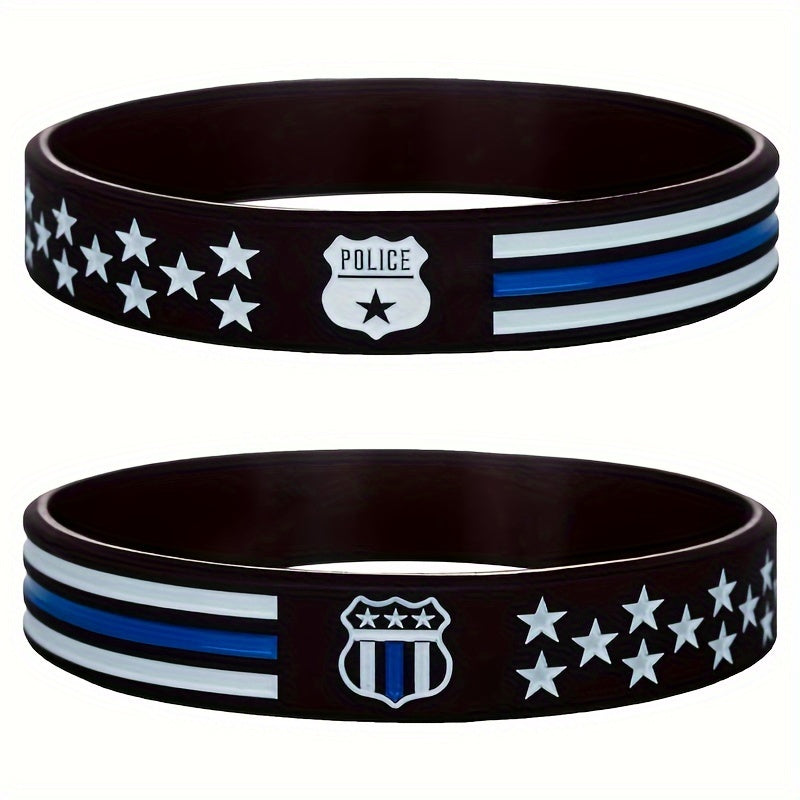 Flag Rubber Bracelet Silicone Wristband Unisex