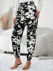 Women's Plus Floral High Rise Joggers