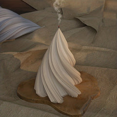 Resin Cone Candle Silicone Casting Mold Ornaments Plaster Spiral Mold