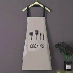 Waterproof Nylon Apron for Men & Women, Stain Resistant Kitchen Cooking Apron