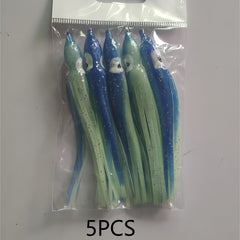 5pcs 3g Luminous Squid Fishing Lure Soft Bait Boat Fishing