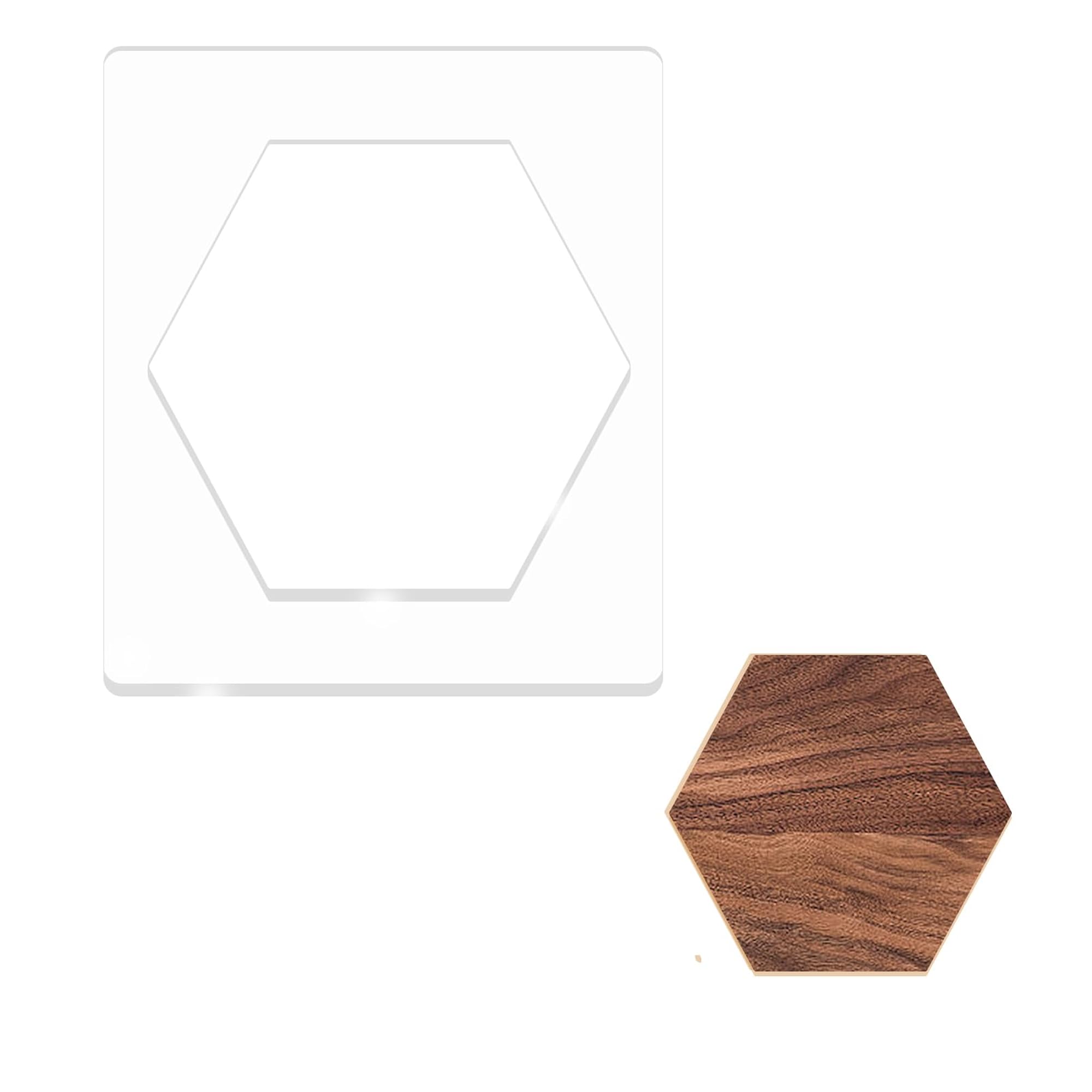 Acrylic Hexagon Frame Router Template for Woodworking – CRAZE