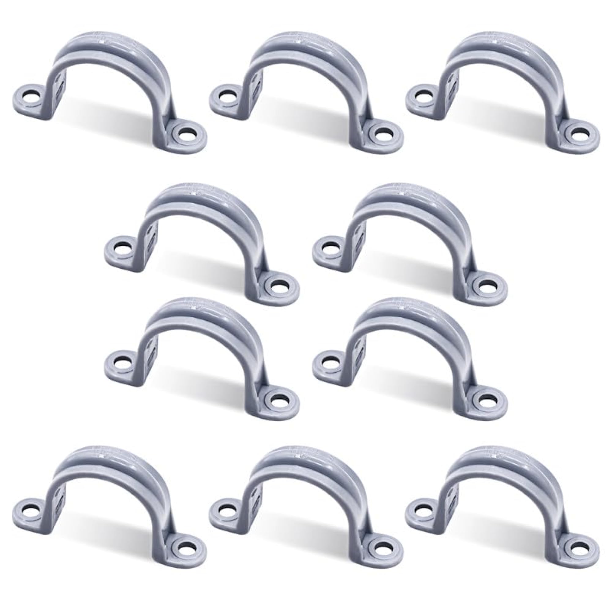 1-1/4 inch PVC Pipe Straps, 10 Pack Liquid Tight Electrical Conduit ...