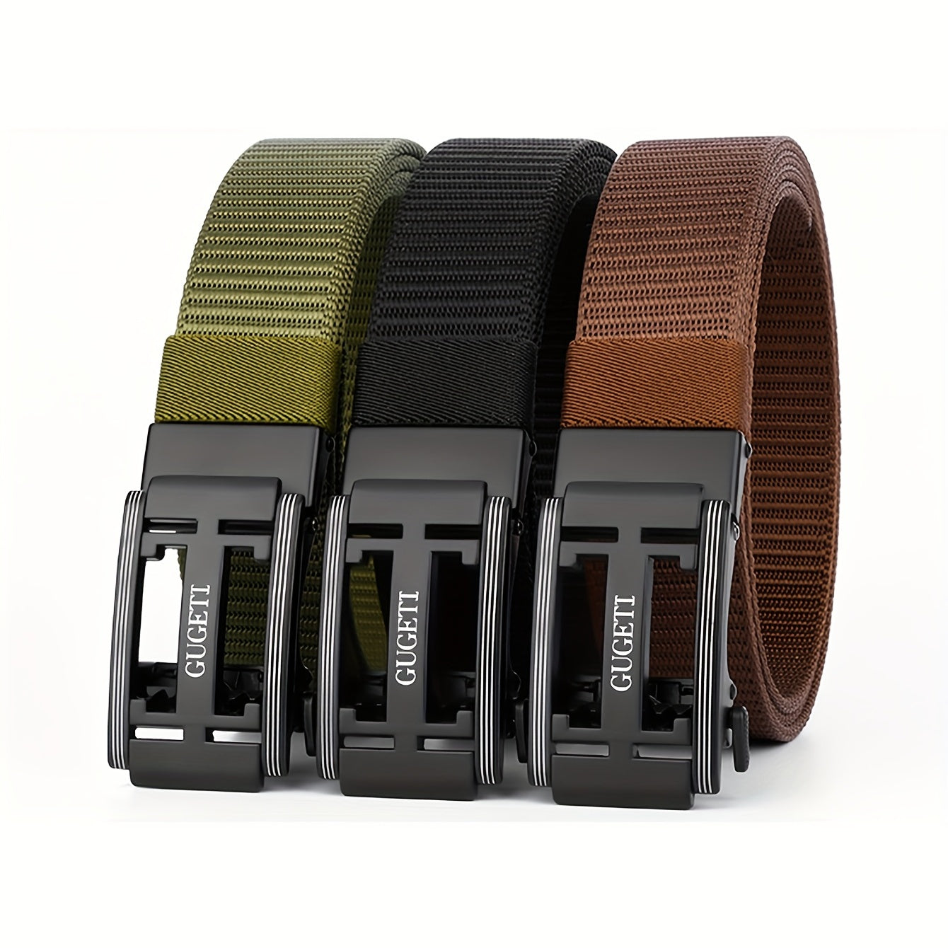 Polyester Automatic Buckle Belt for Men