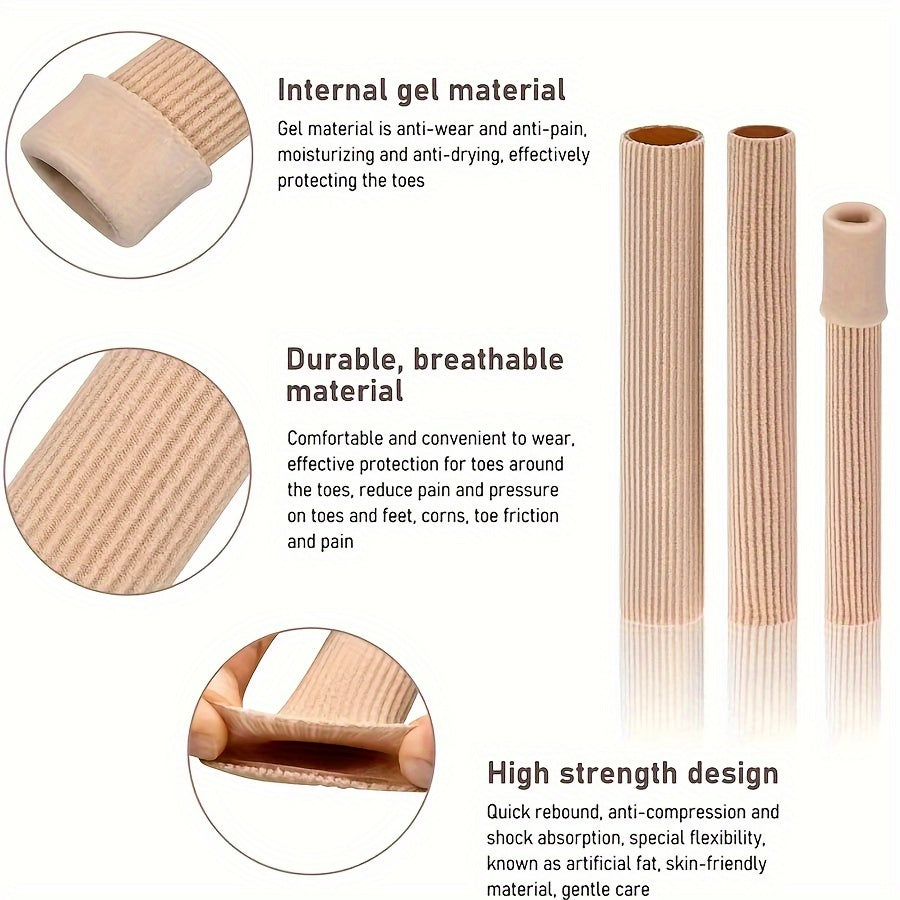 Cuttable Toe Tubes Sleeves Breathable Toe Cushion Sleeves Protection