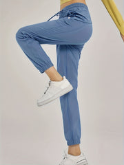 Drawstring Quick Drying Casual Pants for Women