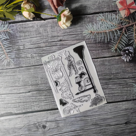 1pc Scene Theme Stamp for DIY Handcraft Scrapbook Journal Card Making