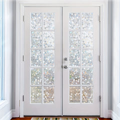 Dot Frosted Privacy PVC Window Film Semi Transparent Decorative Sticker