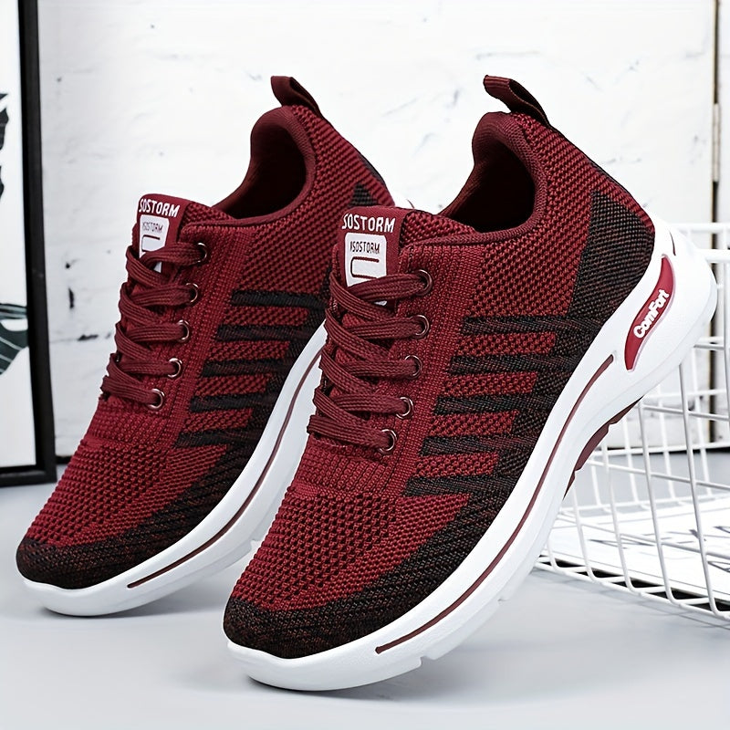 Women's Knit Sports Shoes Breathable Low Top Running & Jogging Sneakers