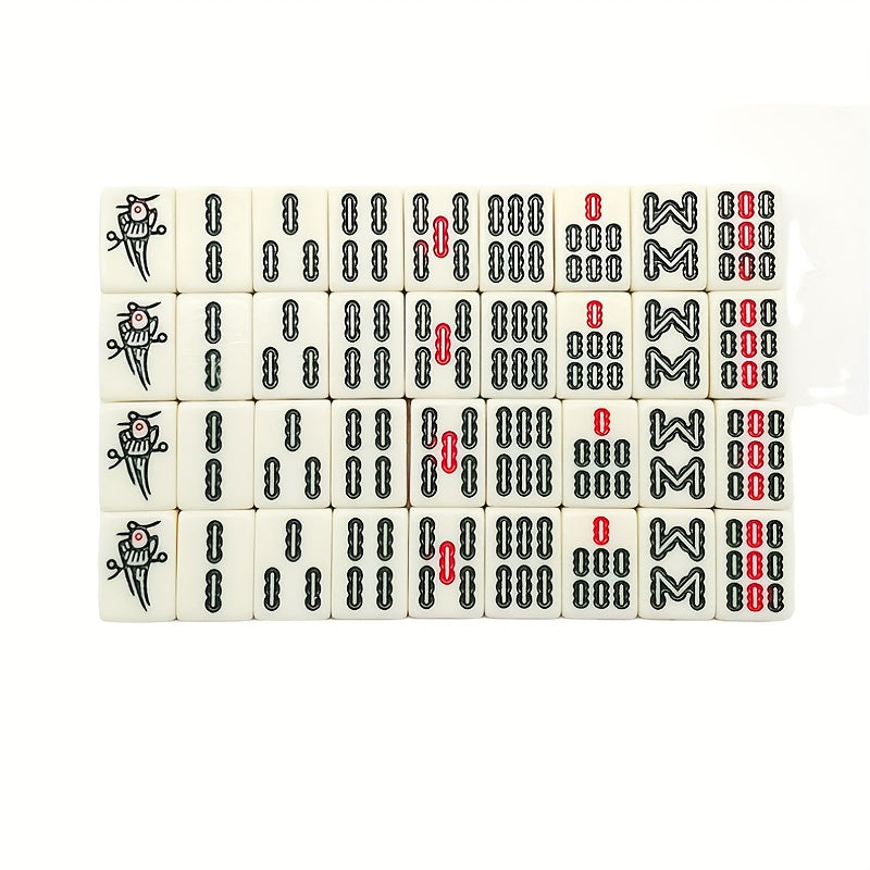 144pcs Mini Mahjong Set Chinese Board Game Family Fun Strategy