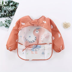 Baby Smock Long sleeved Waterproof Bib
