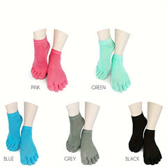 Women's Colorful Full Toe Grip Socks Non Slip Non Skid Gel Bottom
