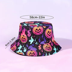 Halloween Elements Reversible Bucket Hat