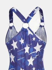 Y2K Print Crew Neck Tank Top