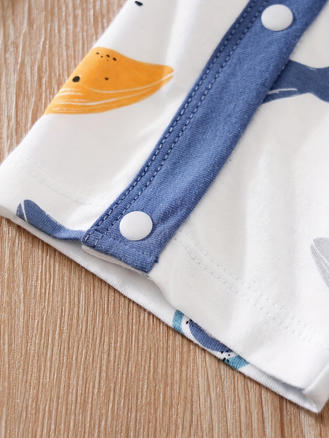 Whale Print Cardigan Baby Bodysuit Newborn Onesie