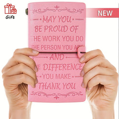 Unique Leather Journal Appreciation Gift for Women Men Employees
