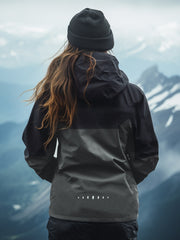 Women's Block Fleece Hooded Jacket
