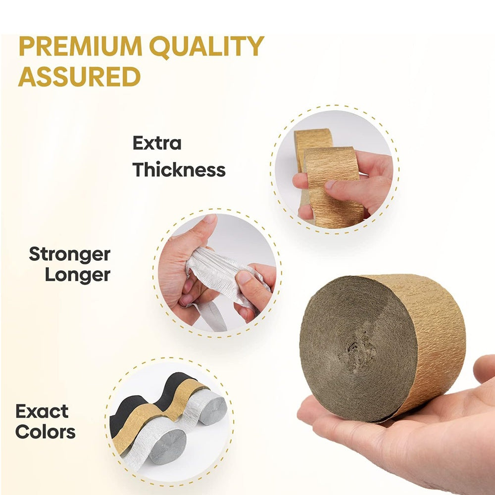 6 Rolls Crinkle Paper Ribbon 149 96 Meter Value Pack - Silver
