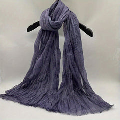 Boho Style Linen Twist Scarf for Outdoor Activity