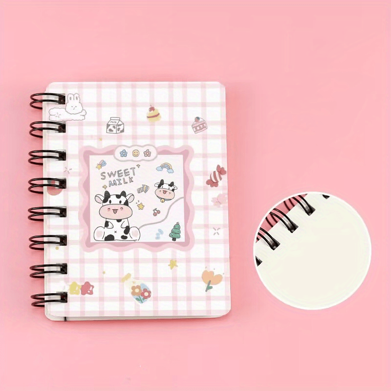 Cartoon Cow Coil Book Mini Spiral Notebook