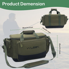 YVLEEN Large Fishing Tackle Storage Bag for 3600 3700 Tackle Box